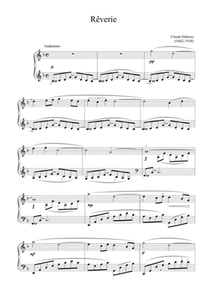Debussy - Reverie (Easy piano arrangement)