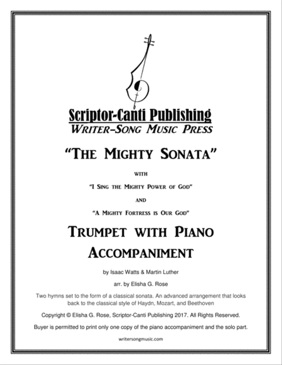 (I Sing The Mighty Power Of God & A Mighty Fortress Is Our God) The Mighty Sonata - Trumpet Trumpet Solo scores gallery preview page 1