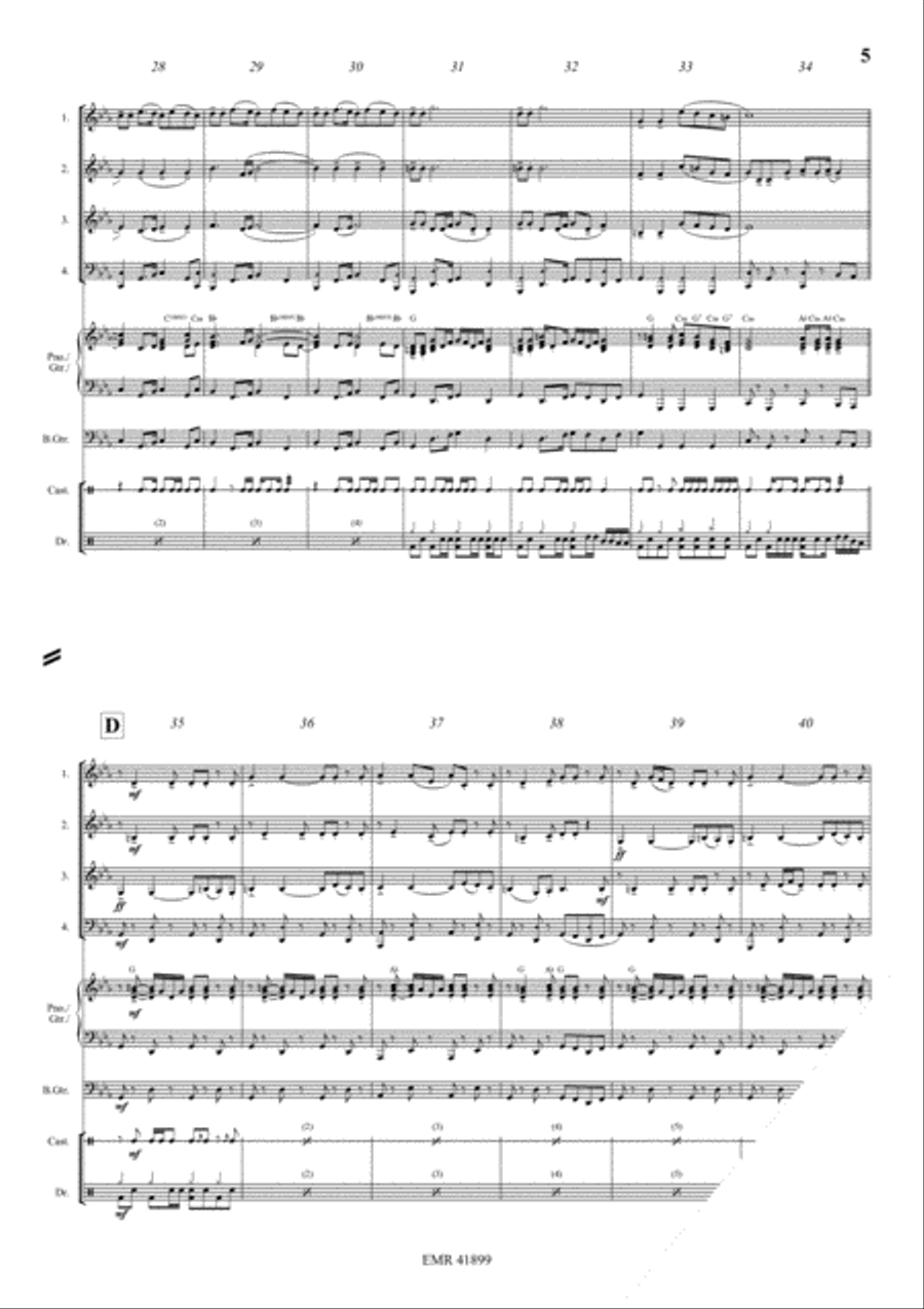 Hava Nagila Bass Guitar scores gallery preview page 5