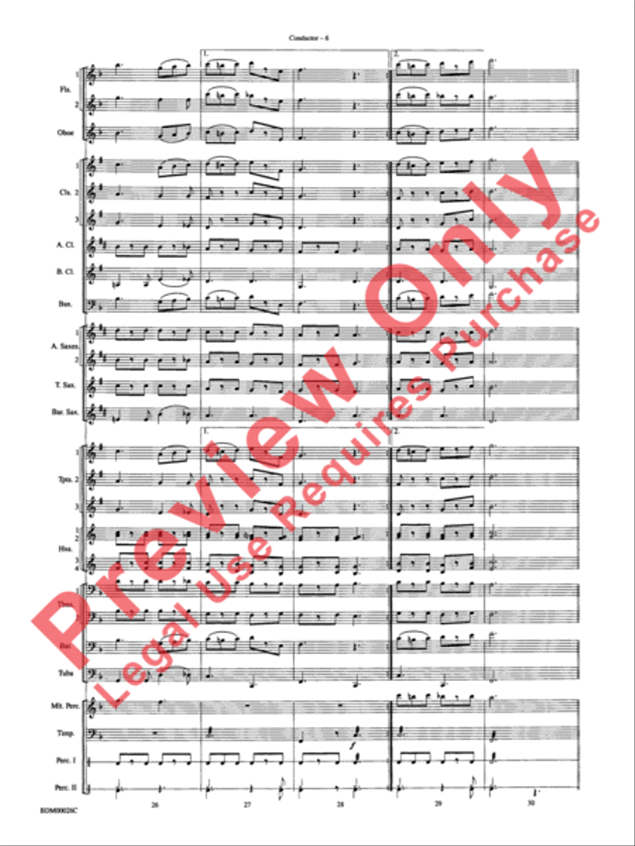 Wings and Shield Wings and Shield Concert Band scores gallery preview page 9