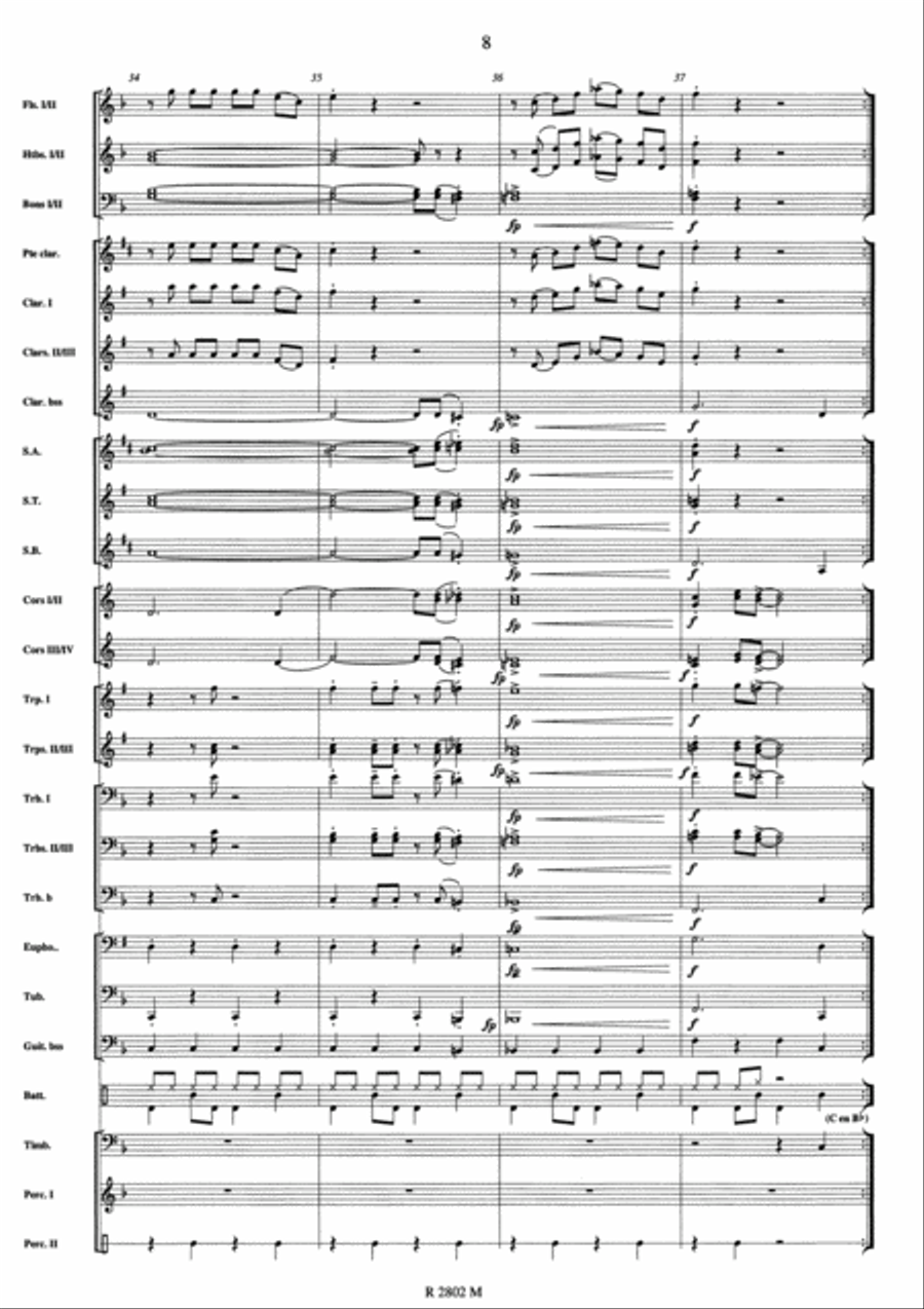 Johnny Hallyday Concert Band scores gallery preview page 9