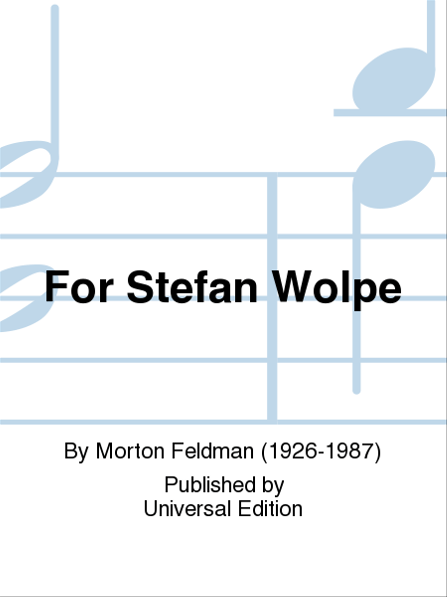 For Stefan Wolpe School and Community scores gallery preview page 1