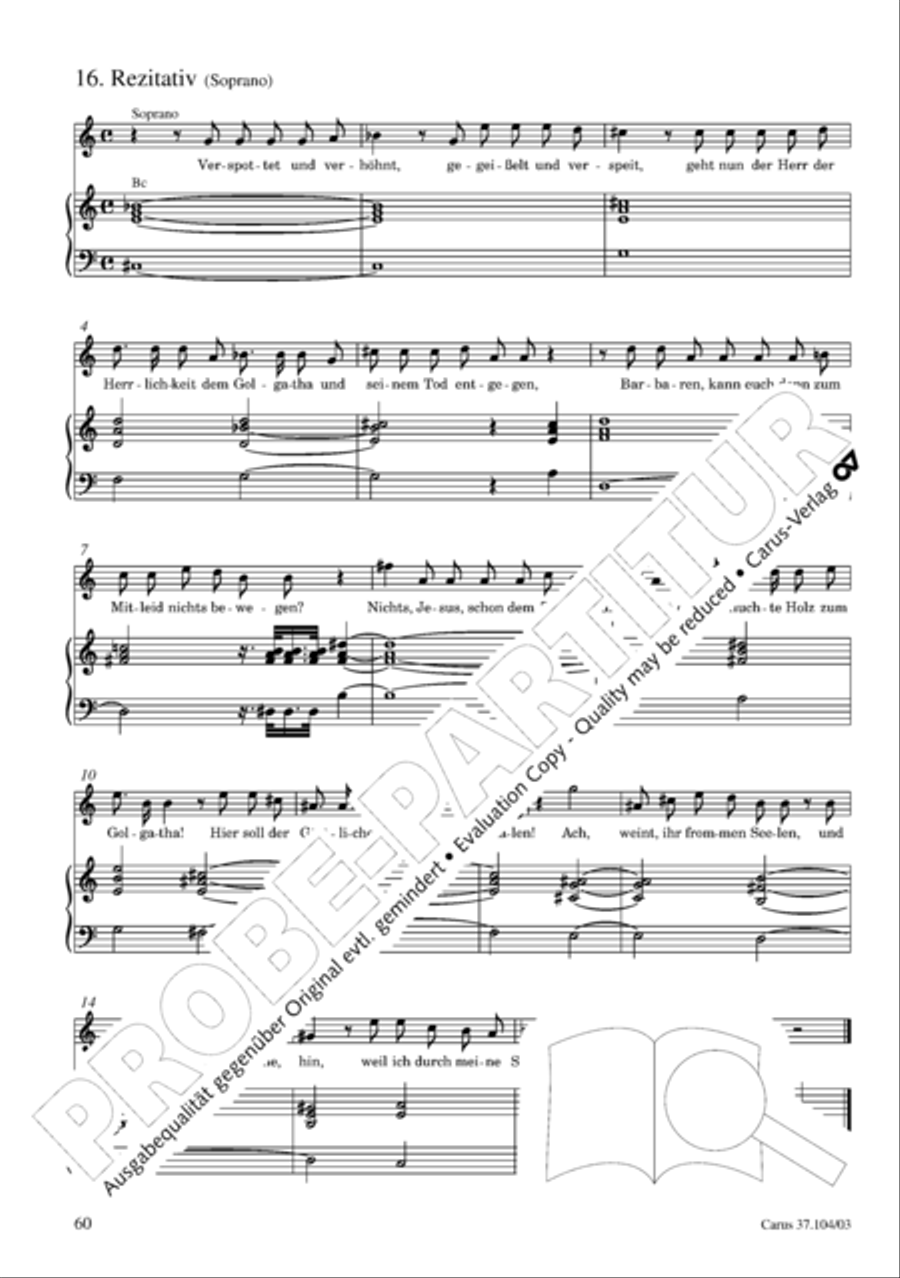 Ein Lammlein geht und tragt die Schuld 4-Part scores gallery preview page 61