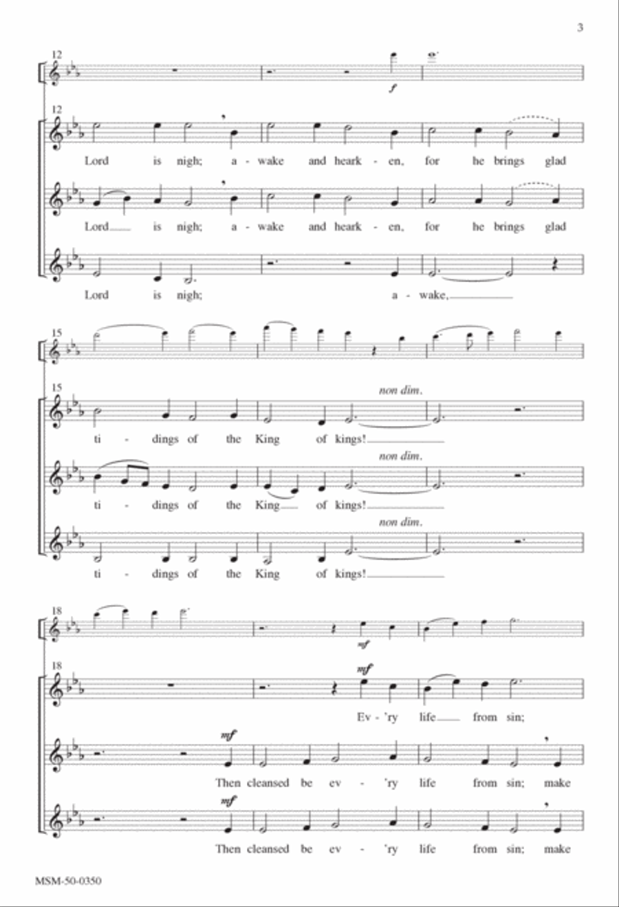 On Jordan's Bank the Baptist's Cry SSA scores gallery preview page 3