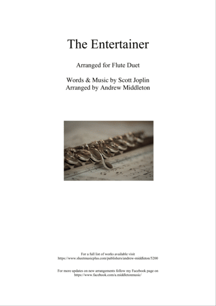 The Entertainer arranged for Flute Duet Flute Duet scores gallery preview page 1