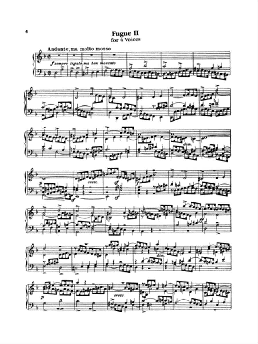 Bach: The Art of the Fugue (Ed. Carl Czerny) Piano Solo scores gallery preview page 1
