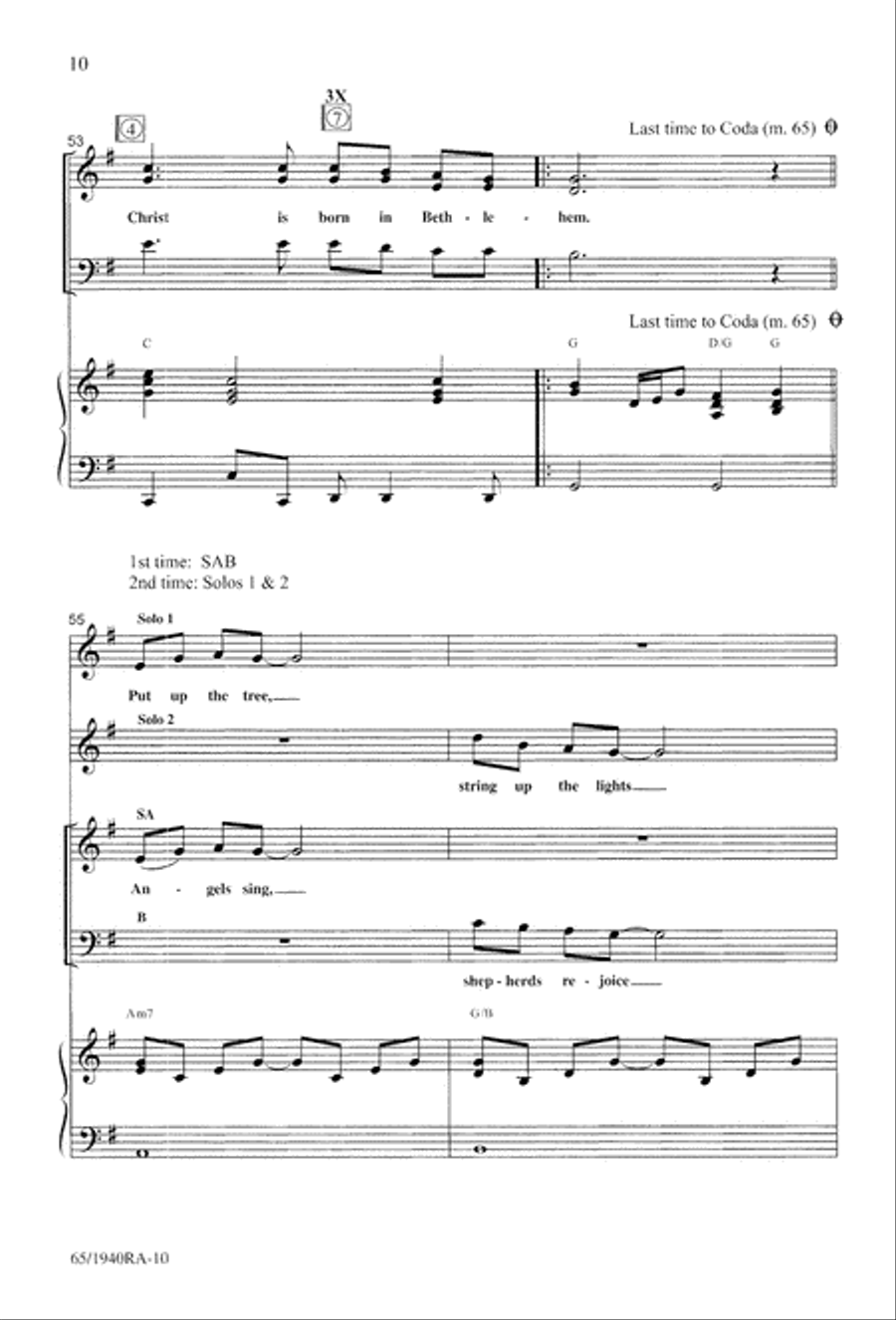 We Will Know Peace 3-Part scores gallery preview page 12