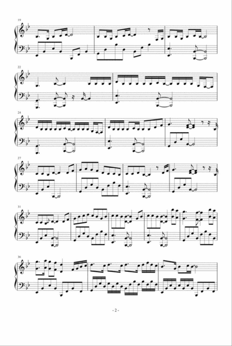 See You Again Piano Solo scores gallery preview page 2