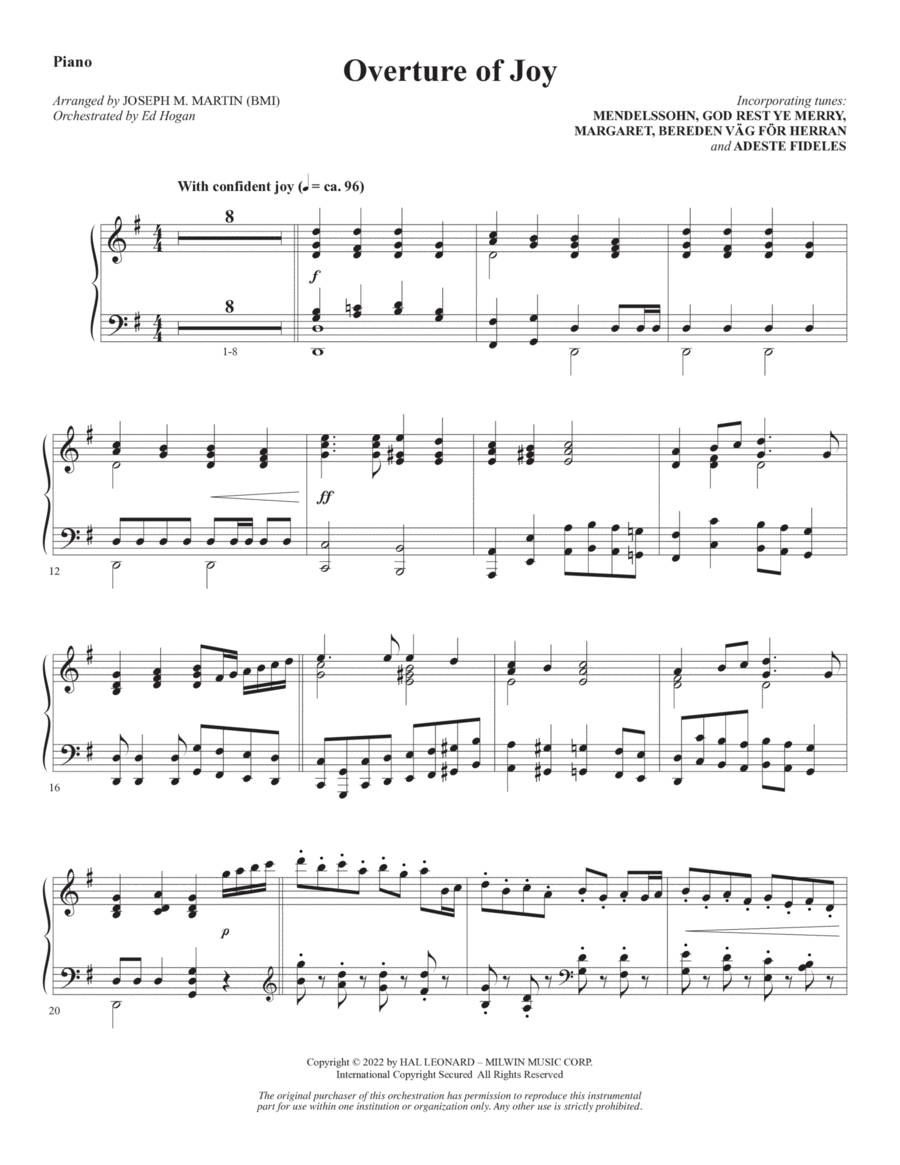 A Weary World Rejoices (A Chamber Cantata For Christmas) - Piano Choir scores gallery preview page 1