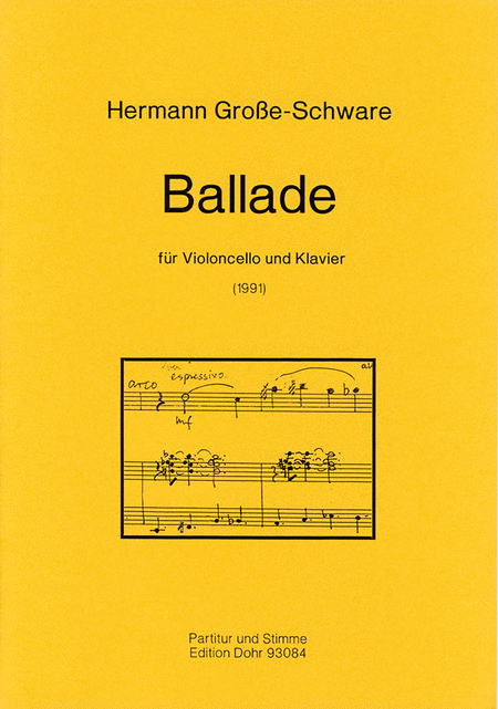 Ballade für Violoncello und Klavier (1991)