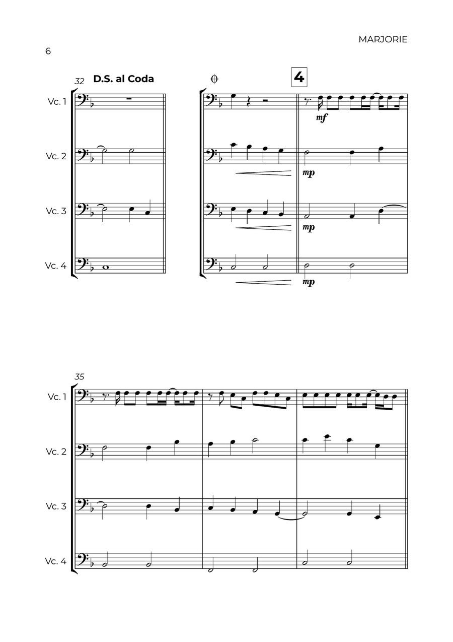 Marjorie String Quartet scores gallery preview page 6