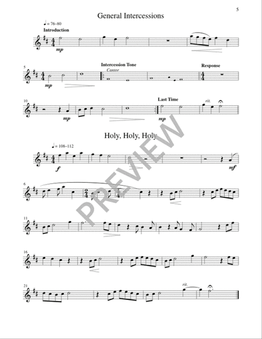Mass of Joy and Peace - Woodwind edition Flute scores gallery preview page 6