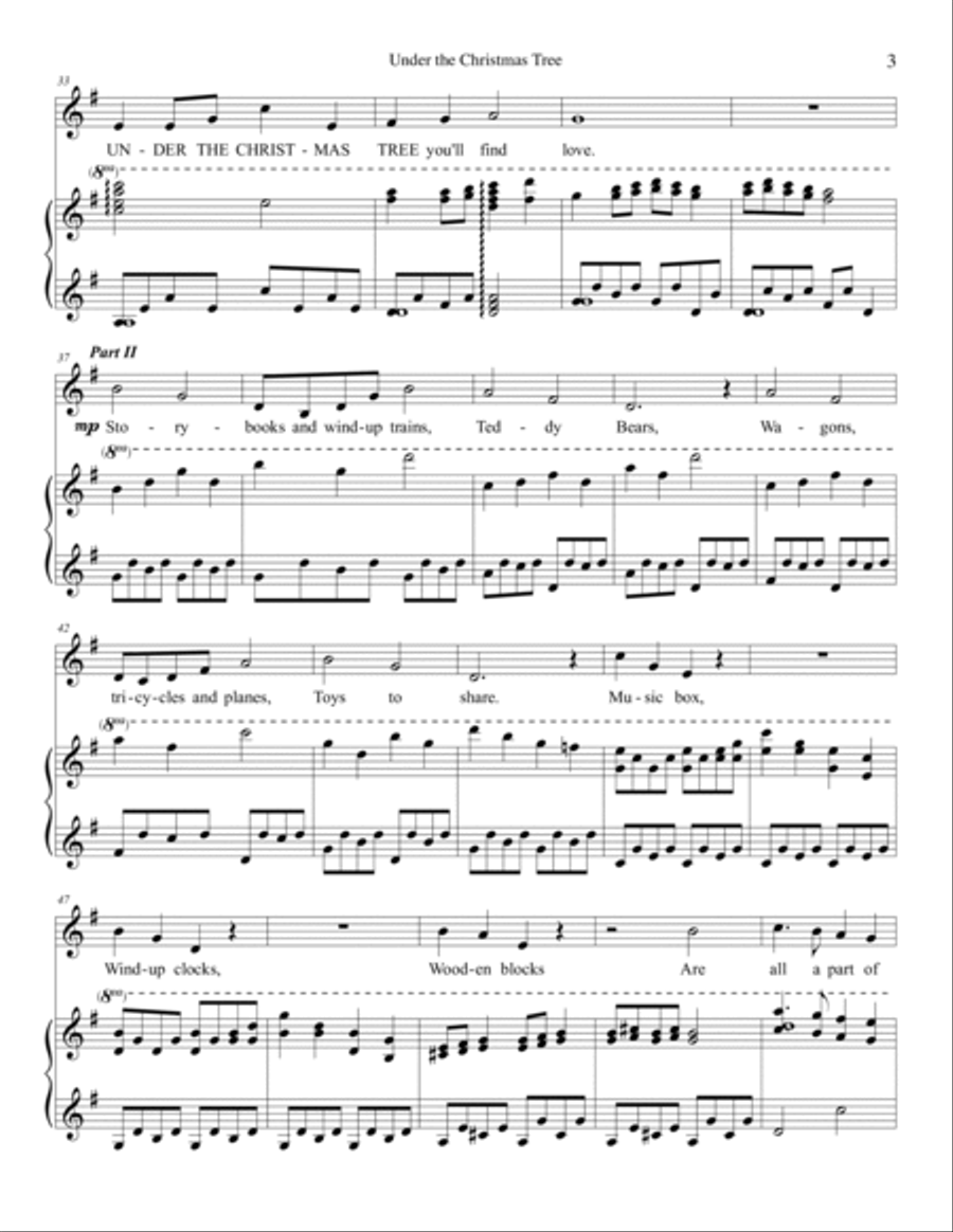 Under the Christmas Tree 2-Part scores gallery preview page 4