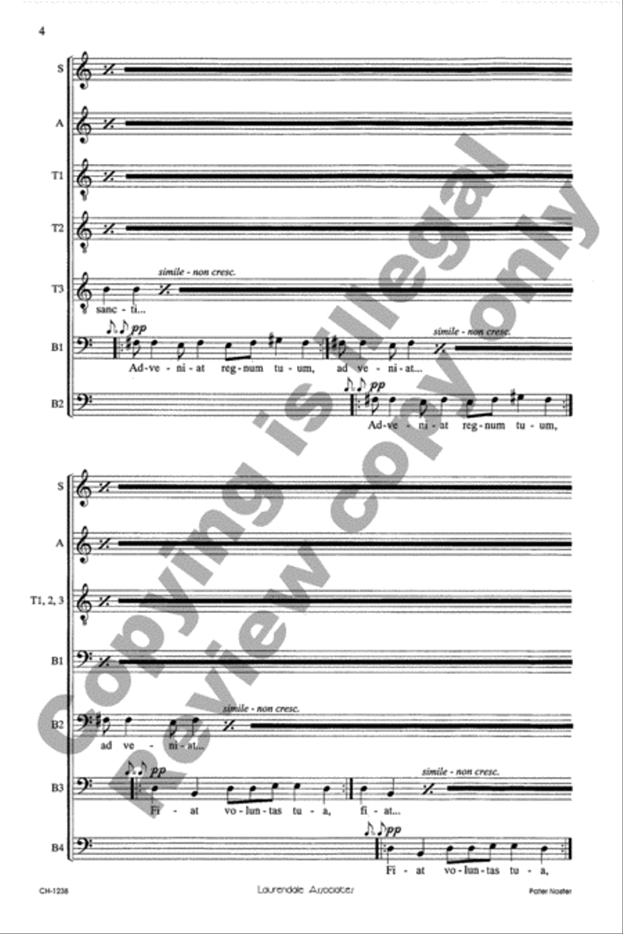 Pater Noster Pater Noster Divisi scores gallery preview page 4