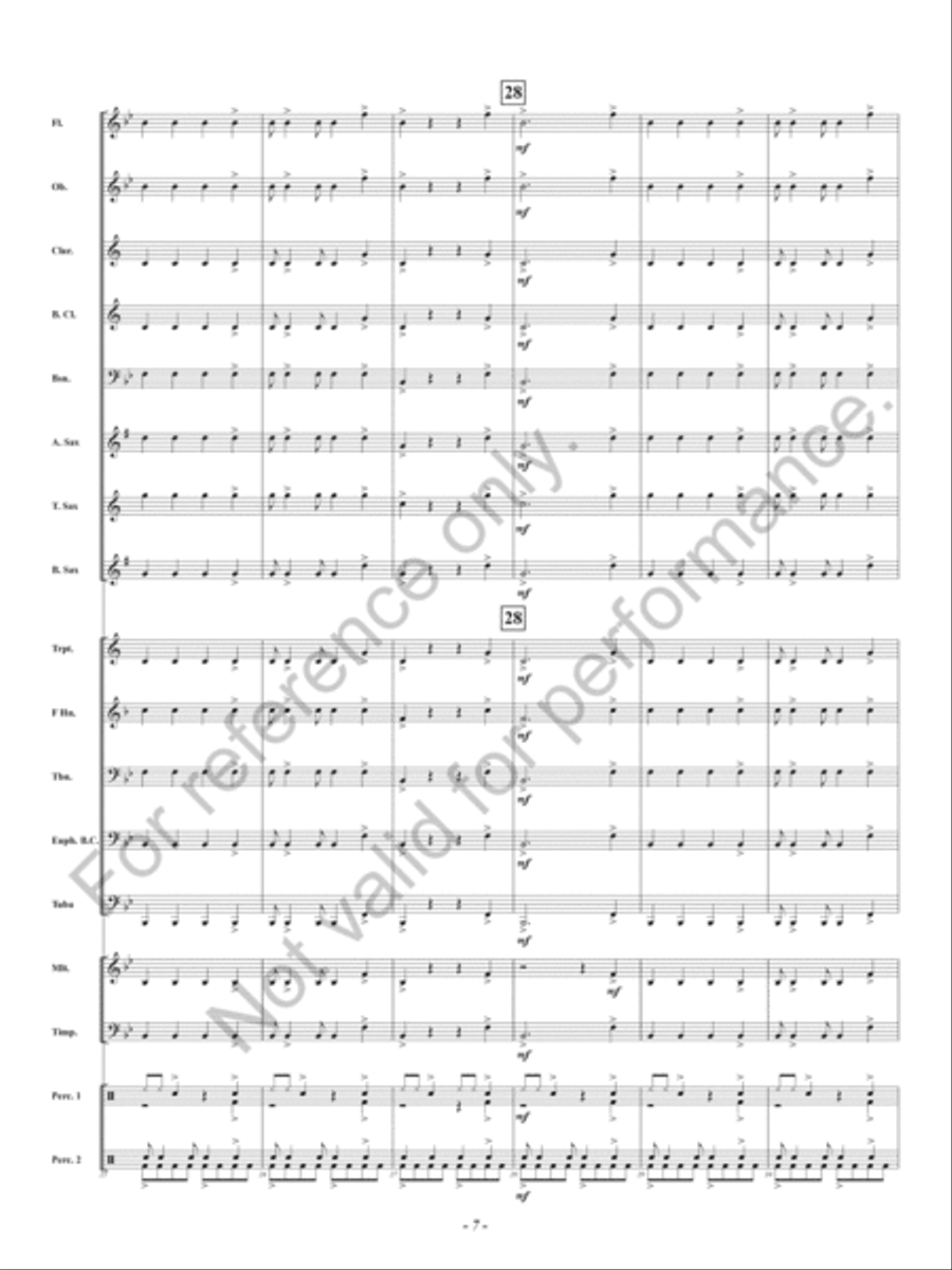 Kye Kye Kule Concert Band scores gallery preview page 8