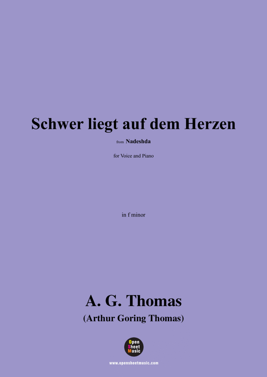 A. G. Thomas-Schwer liegt auf dem Herzen,from Nadeshda,in f minor image number null