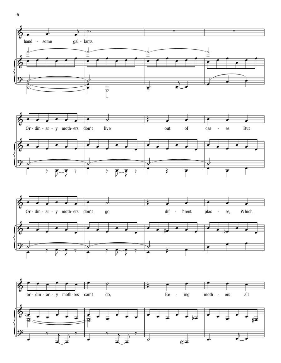 The Glamorous Life Piano, Vocal scores gallery preview page 6