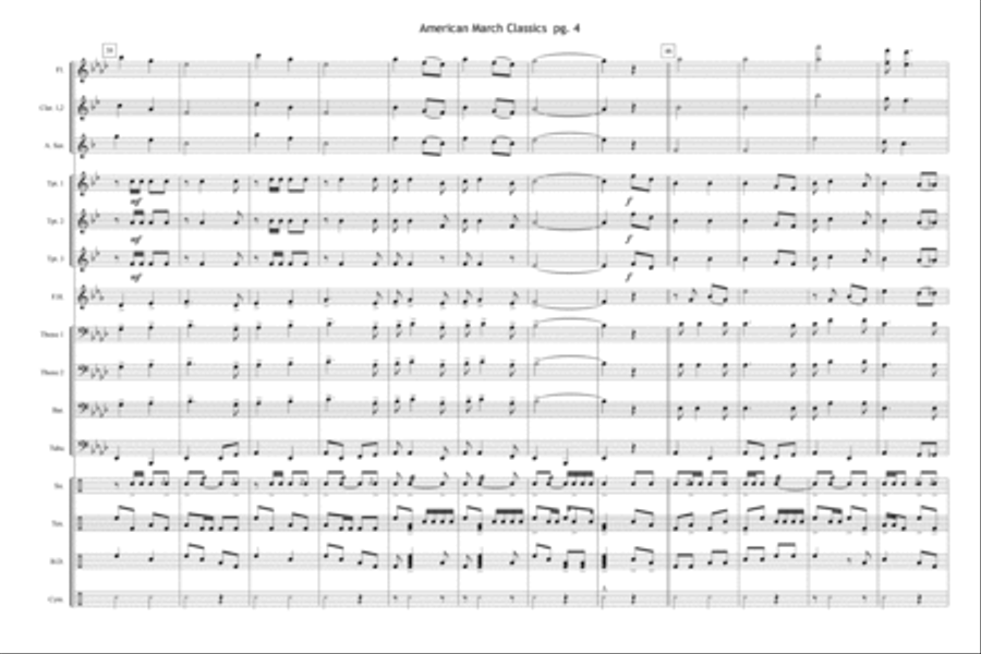 American March Classics American March Classics Marching Band scores gallery preview page 5