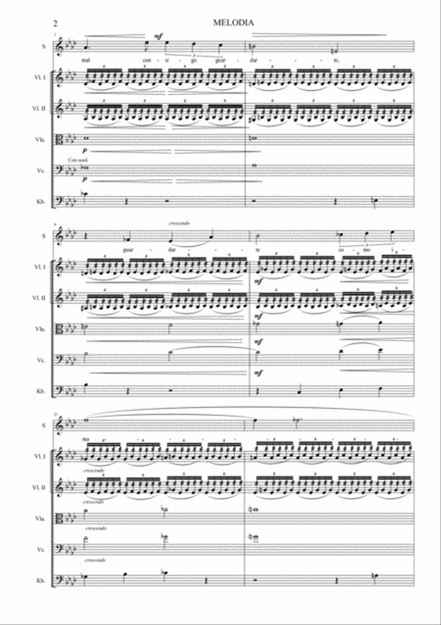 Canções com poemas de Vanne Chamber Orchestra scores gallery preview page 6