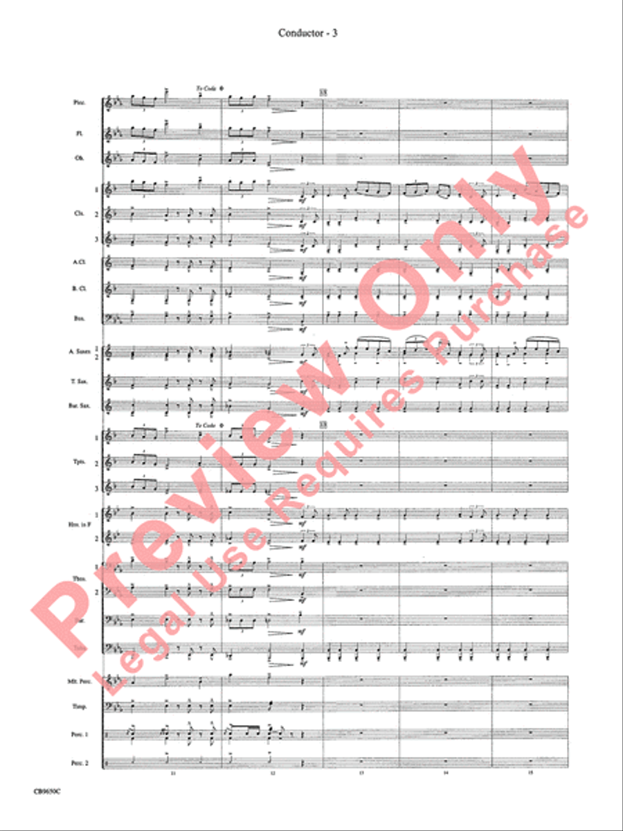 Star Wars Main Theme Concert Band scores gallery preview page 6