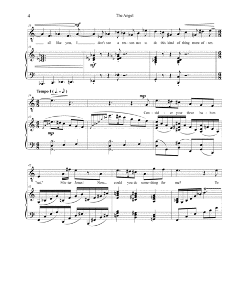 Songs for Halloween: 4. The Angel High Voice scores gallery preview page 4