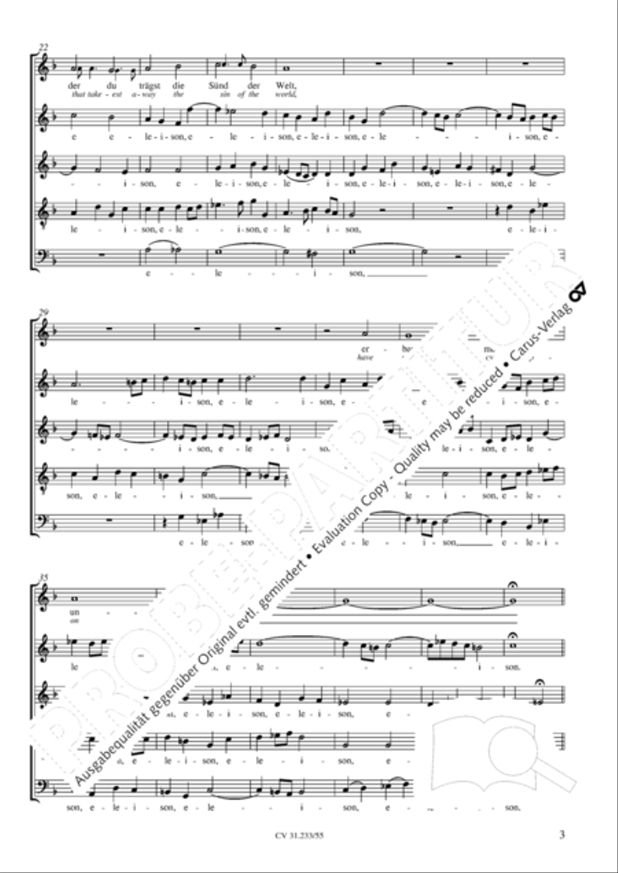 Kyrie (2 Fassungen) Choir scores gallery preview page 4