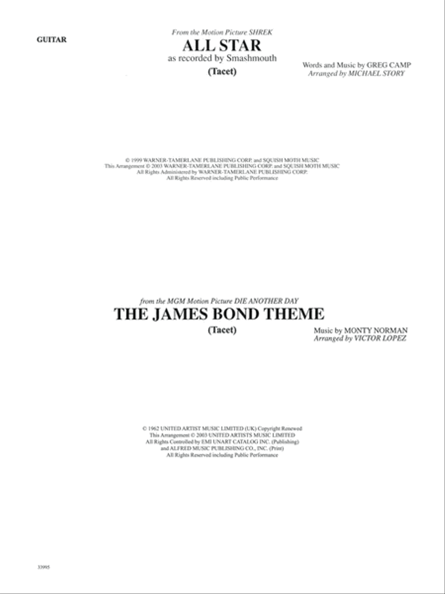 Great Movie Themes: Guitar String Orchestra scores gallery preview page 1