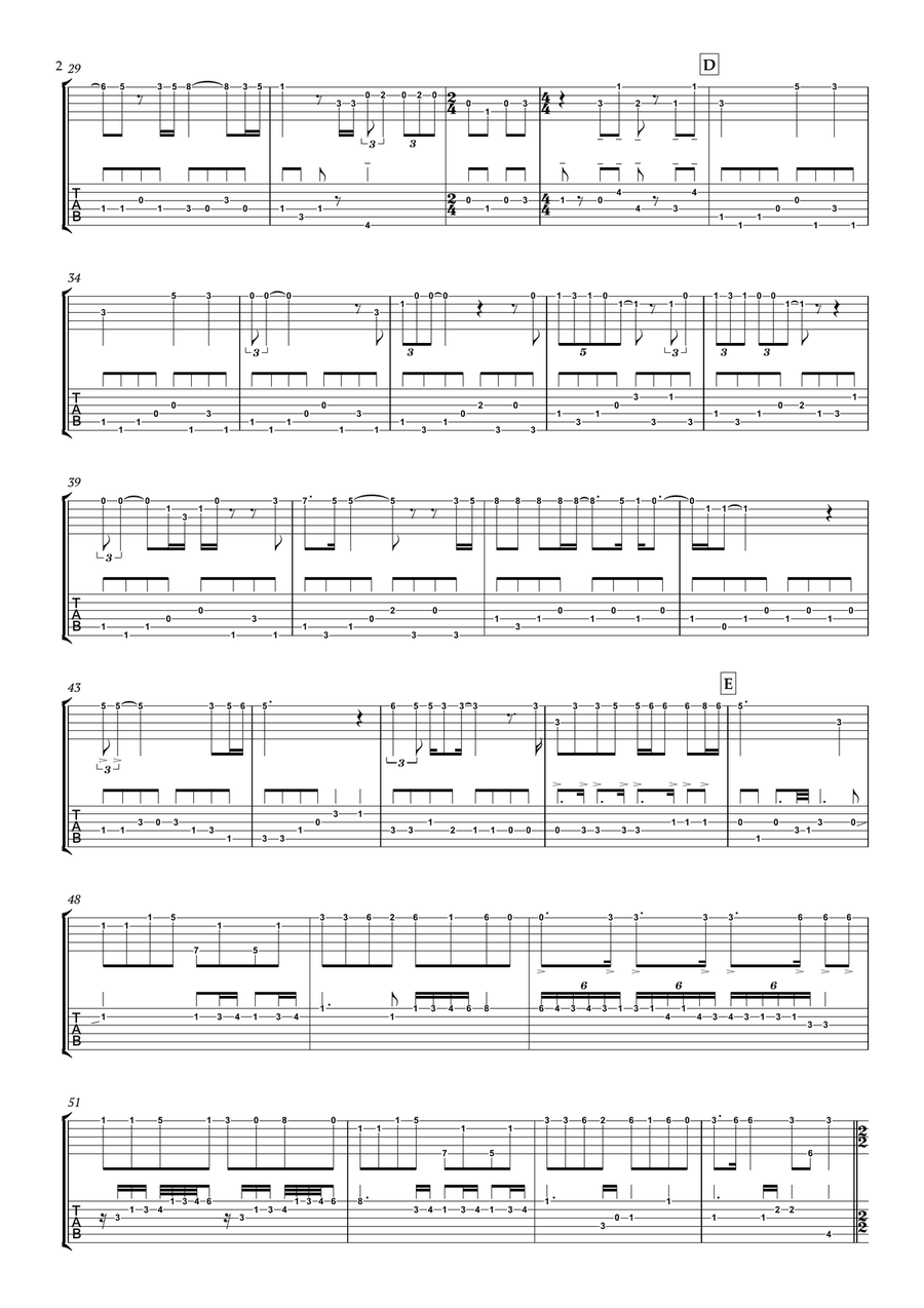 Bohemian Rhapsody Guitar scores gallery preview page 3