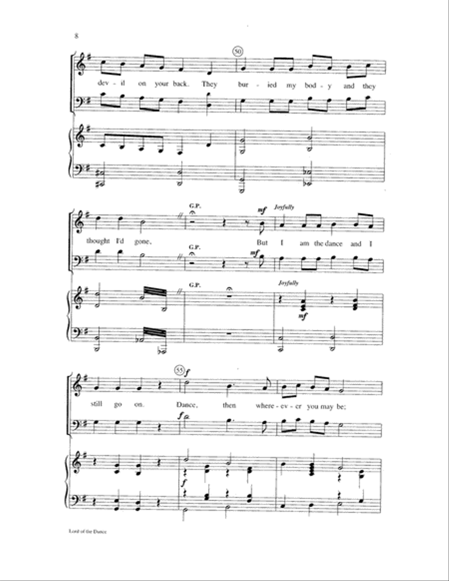 Lord of the Dance Lord of the Dance 2-Part scores gallery preview page 8