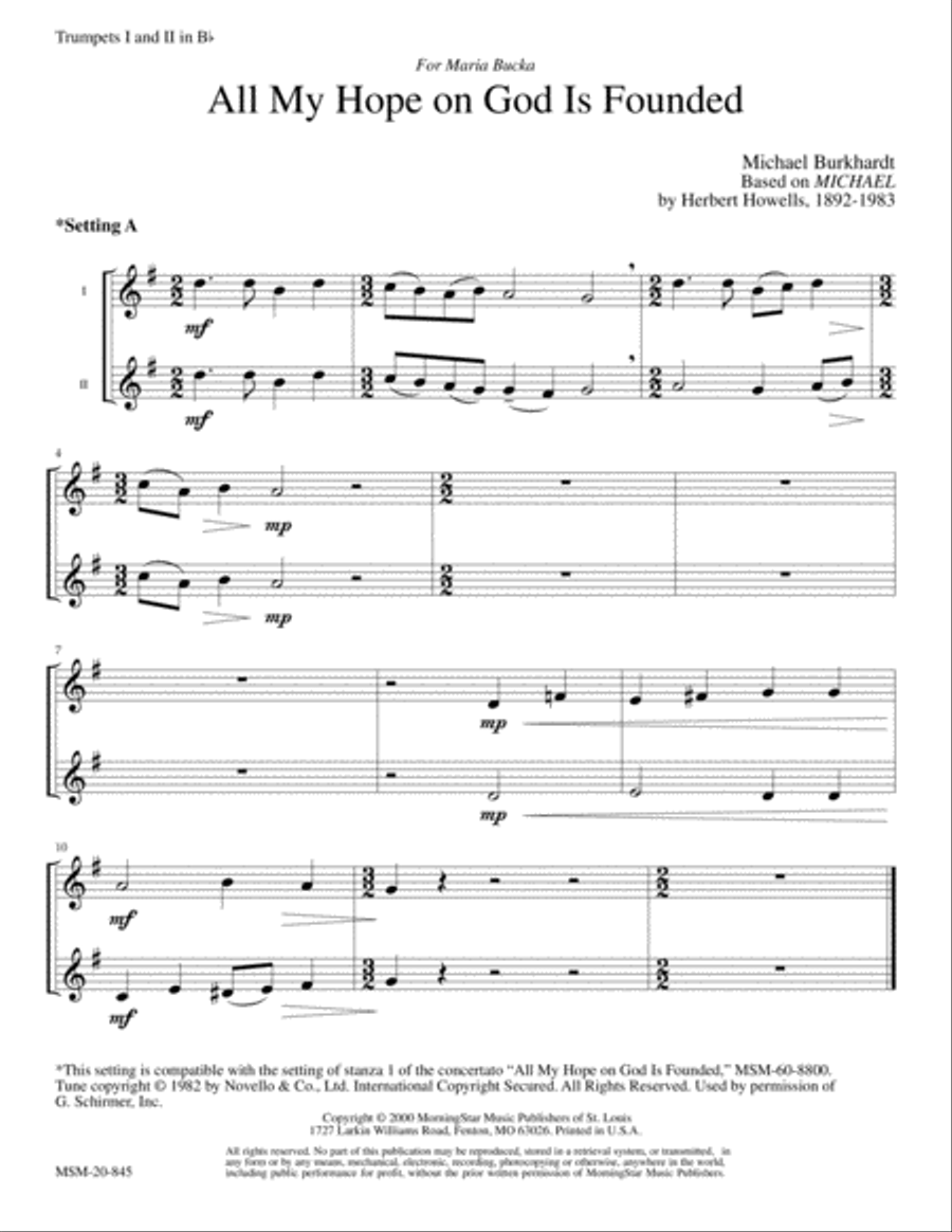 All My Hope on God is Founded (Michael) Choir scores gallery preview page 5