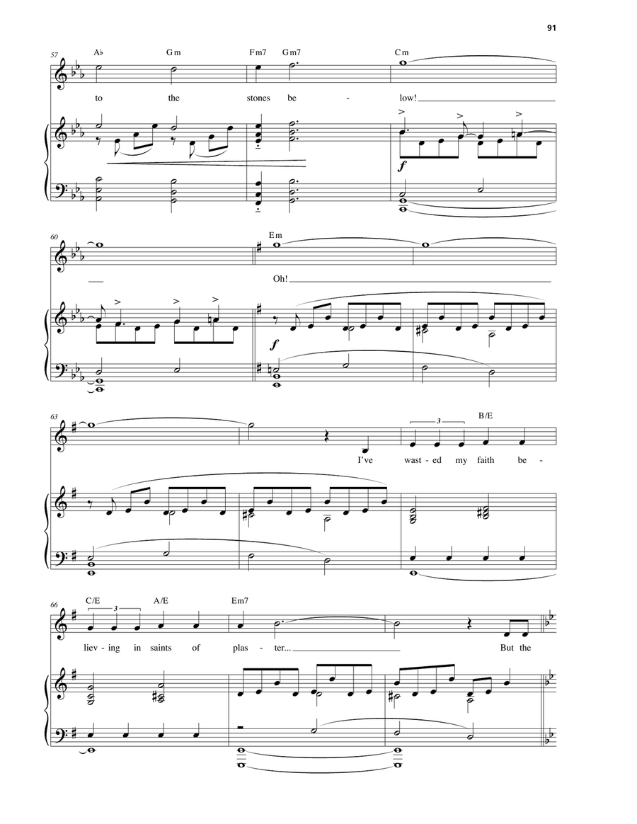 Made Of Stone (from The Hunchback Of Notre Dame: A New Musical) Voice Solo scores gallery preview page 5