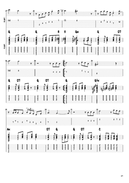 Classic Jazz-Rock Guitar Study # 28 image number null