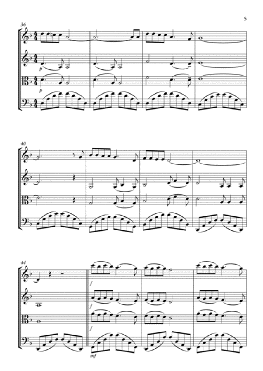 Walking In The Air Walking In The Air String Trio scores gallery preview page 5