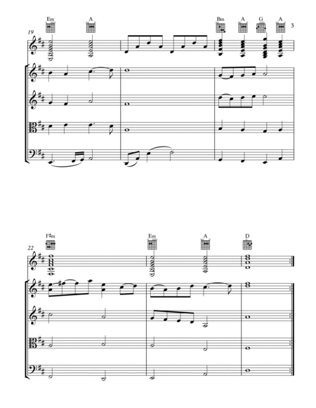 Walk - Wedding Song String Quartet with optional Guitar/Piano