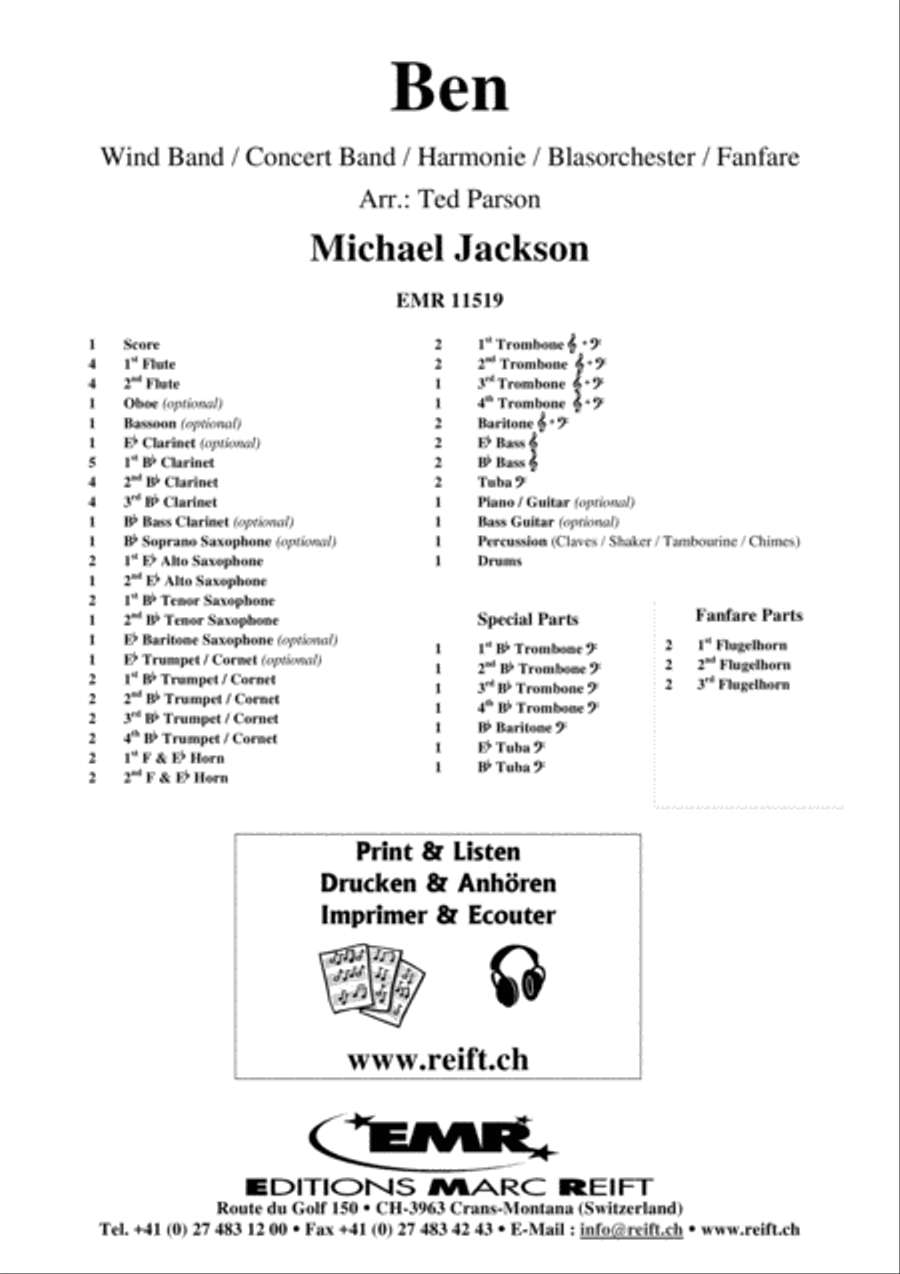 Ben Concert Band scores gallery preview page 2