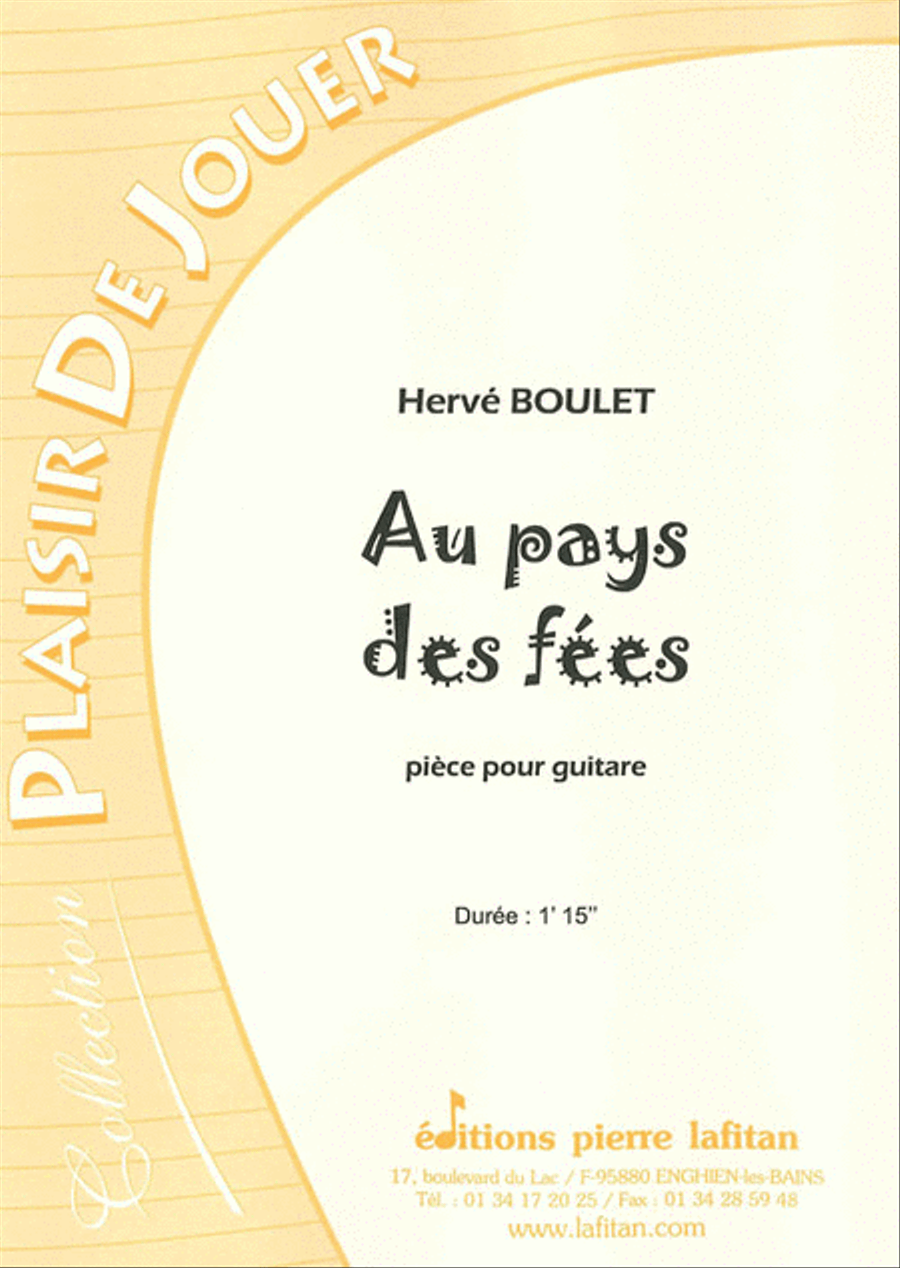 Au Pays Des Fées Au Pays Des Fées Guitar scores gallery preview page 1