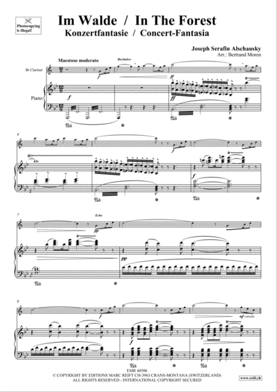 Im Walde / In The Forest Clarinet Solo scores gallery preview page 4