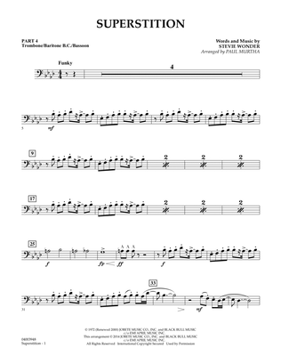 Superstition - Pt.4 - Trombone/Bar. B.C./Bsn.