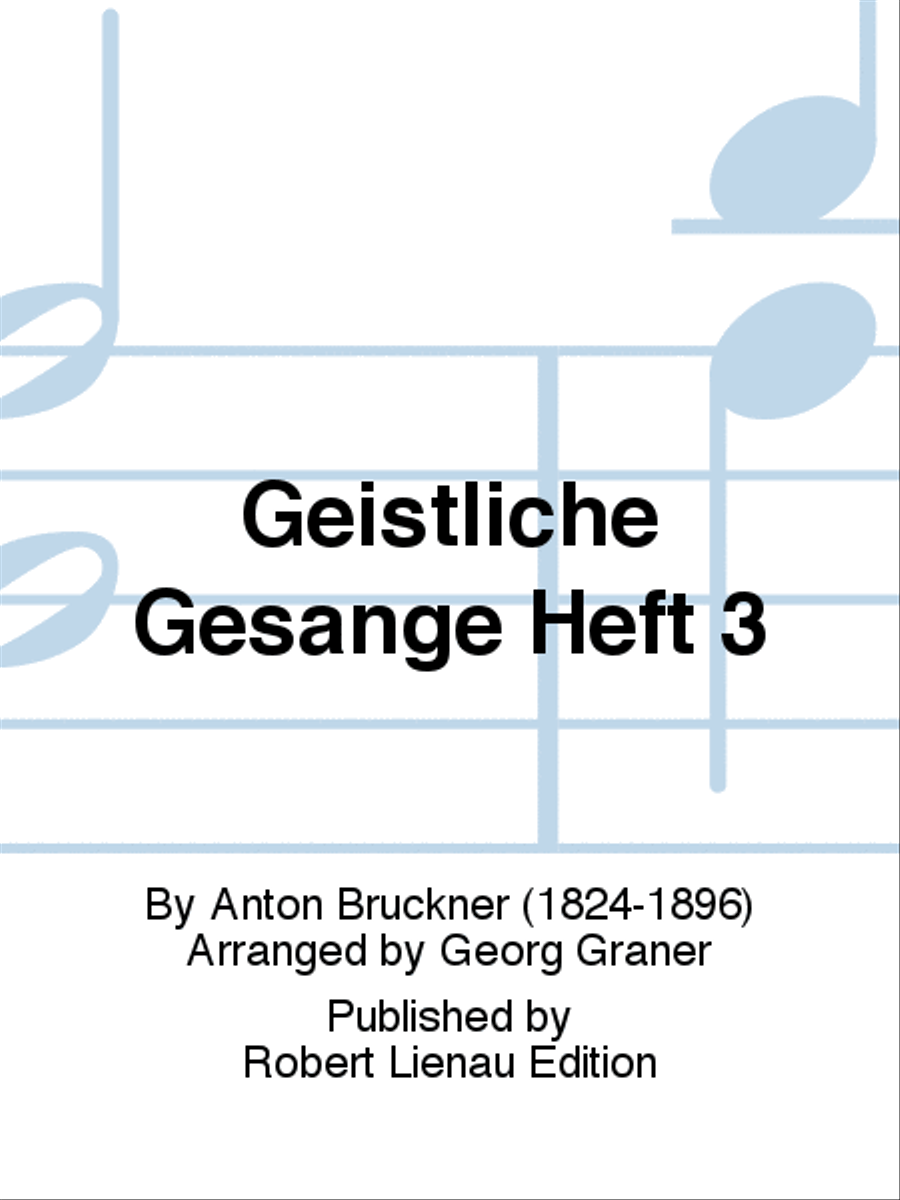 Geistliche Gesänge Heft 3 4-Part scores gallery preview page 1