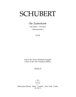 Book cover for Die Zauberharfe. Ouverture C major D 644 'Rosamunde'
