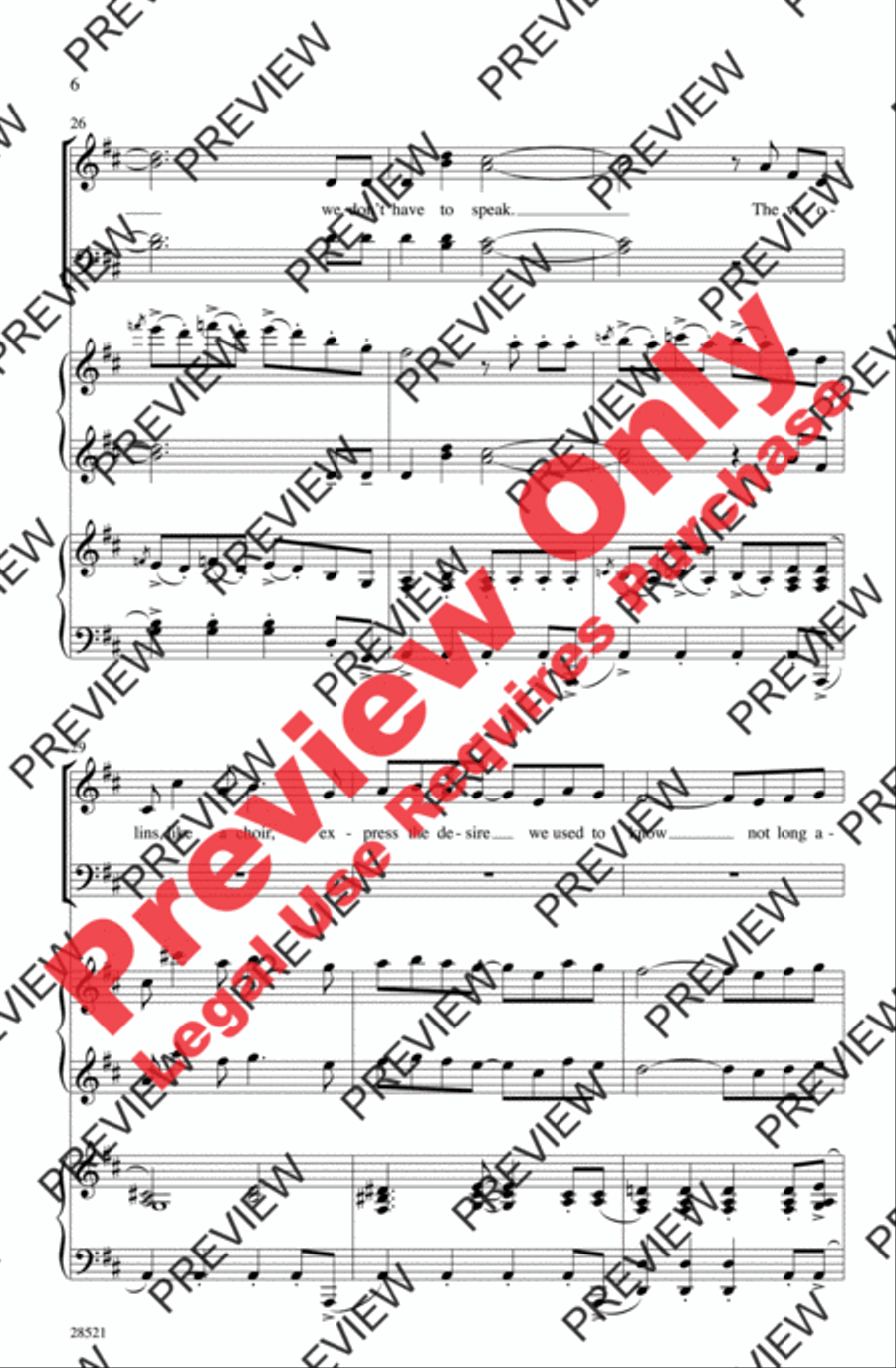 Blue Tango 4-Part scores gallery preview page 6