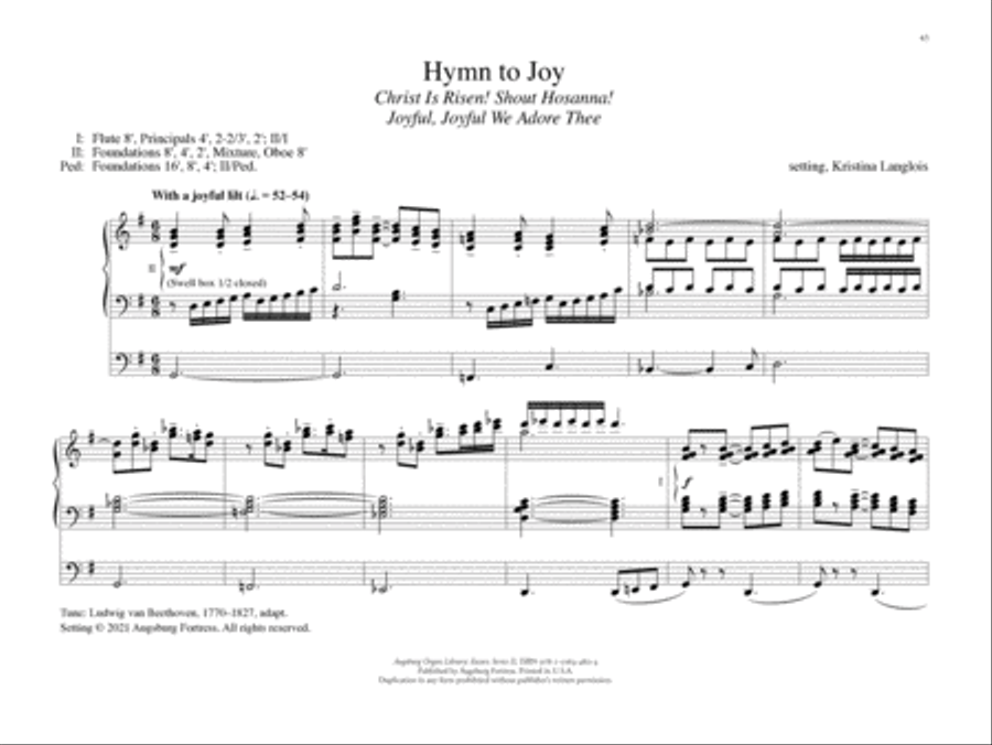 Augsburg Organ Library Series 2: Easter Organ scores gallery preview page 7
