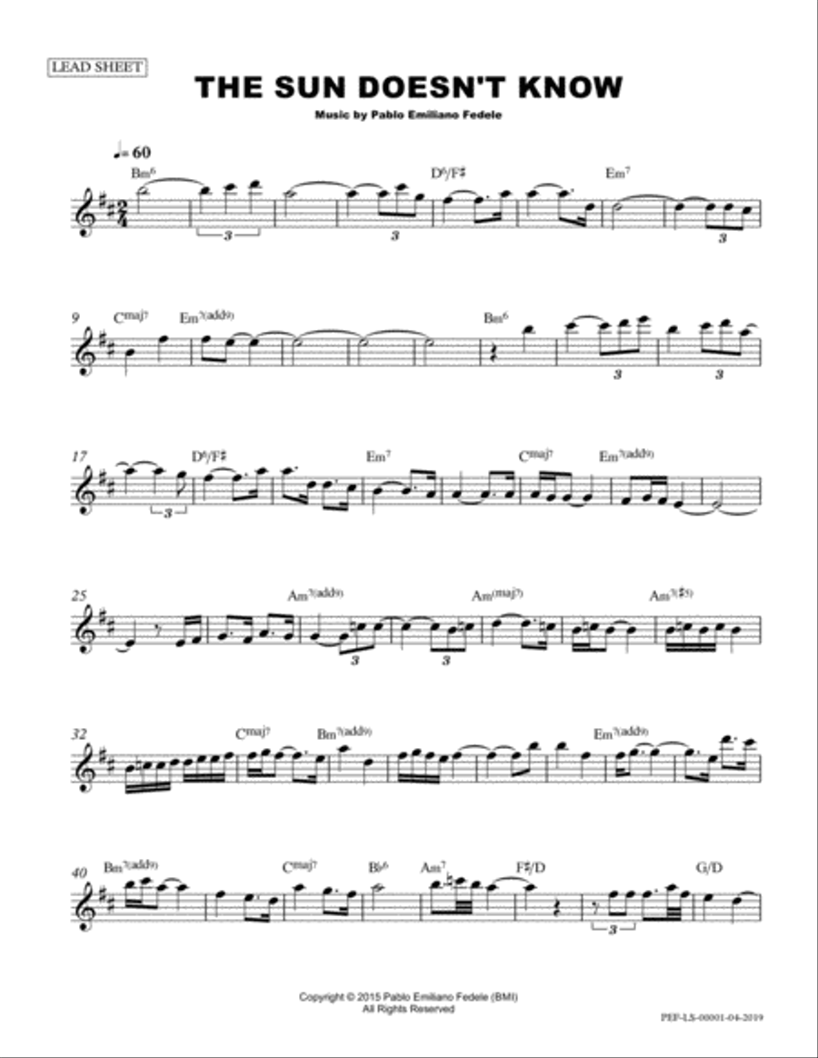 The Sun Doesn't Know Small Ensemble scores gallery preview page 2