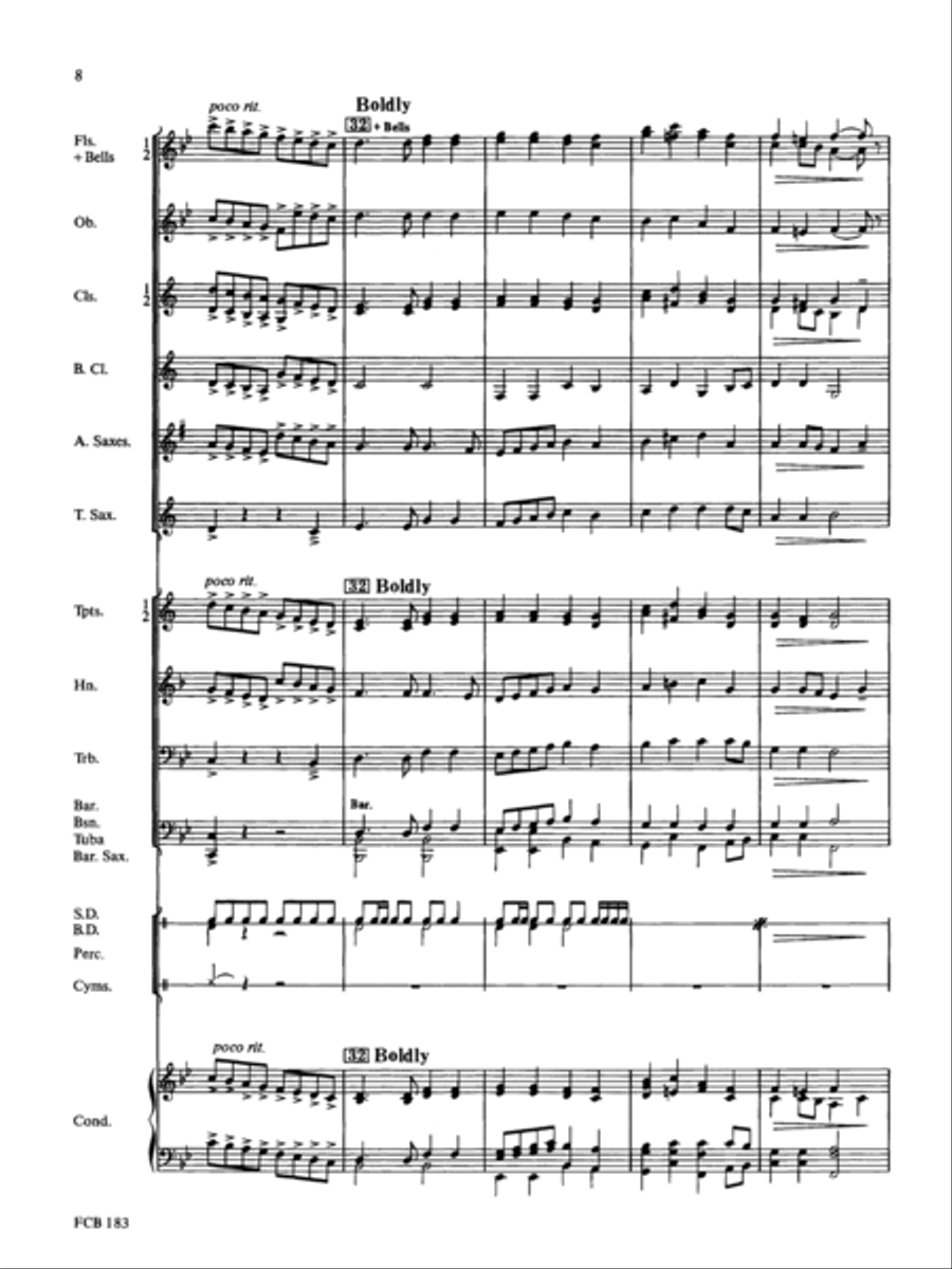 Anchors Aweigh Concert Band scores gallery preview page 8