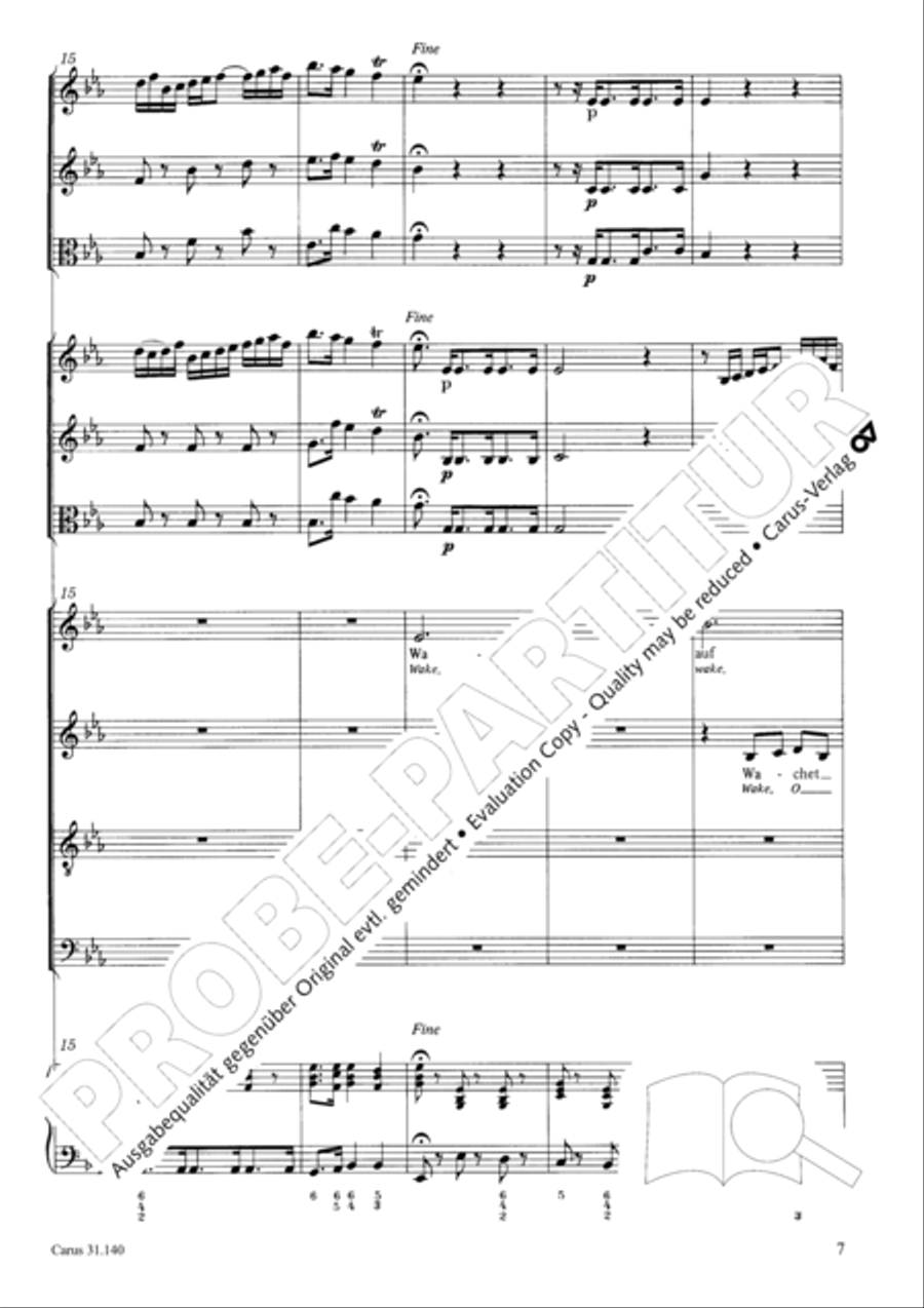 Wake, o wake and hear the voices STB scores gallery preview page 8