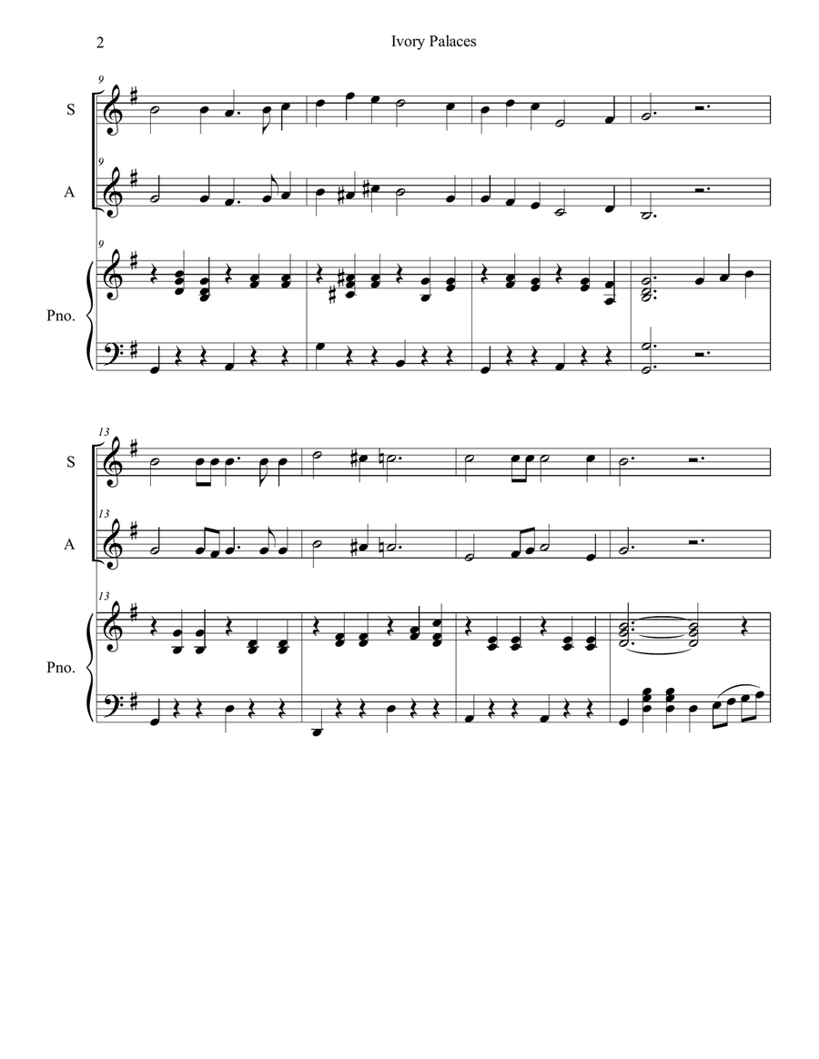 Ivory Palaces Piano scores gallery preview page 2