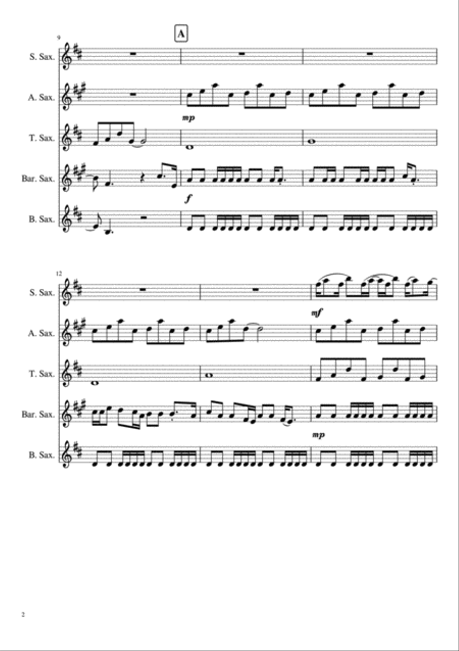 Shrek Shrek Woodwind Quartet scores gallery preview page 2