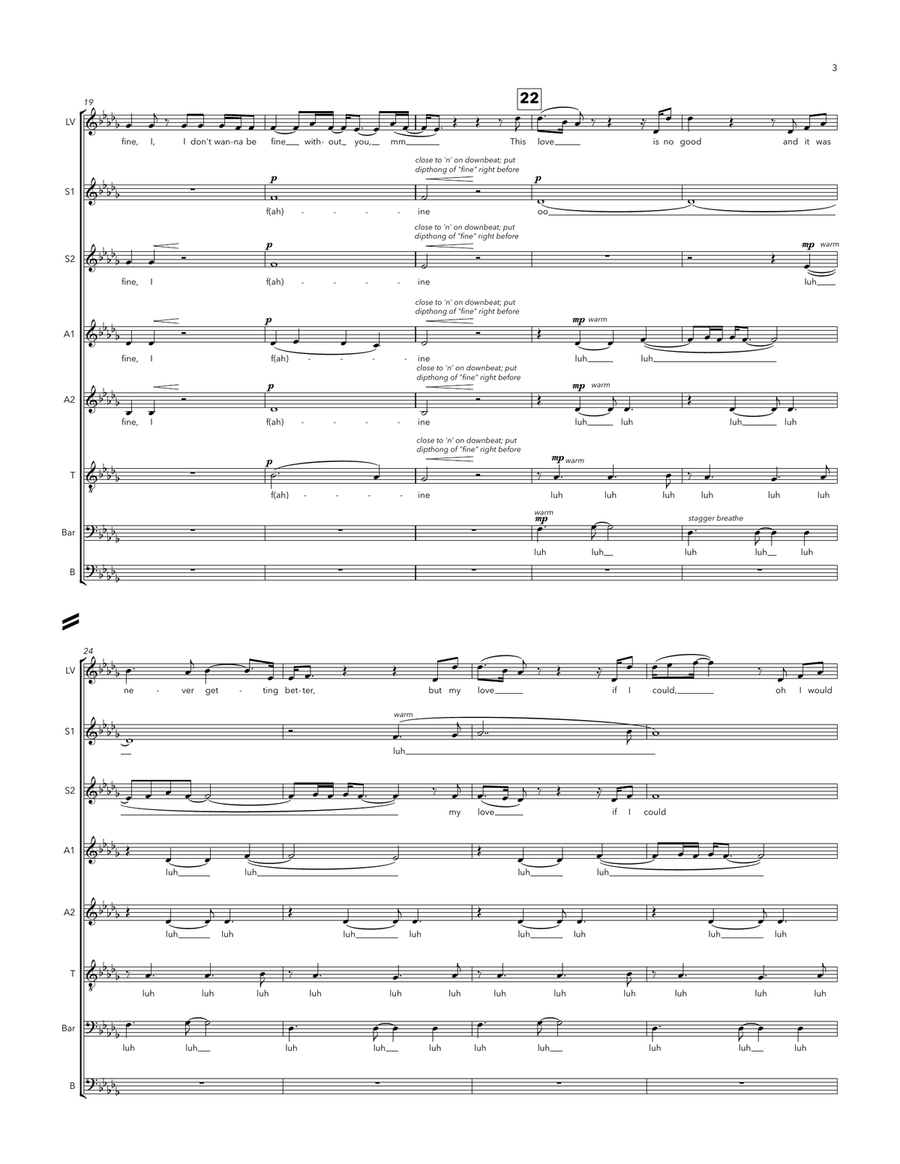 Bad Together Bad Together A Cappella scores gallery preview page 3