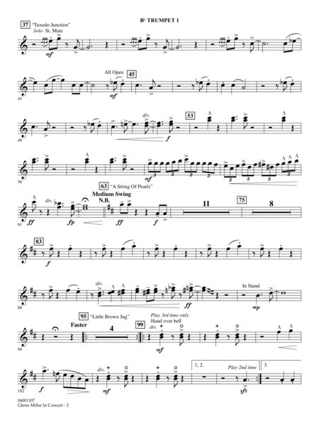 Glenn Miller In Concert (arr. Paul Murtha) - Bb Trumpet 1
