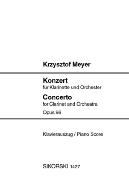 Concerto for Clarinet and Orchestra, Op. 96
